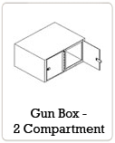 Gun Box - 2 Compartment